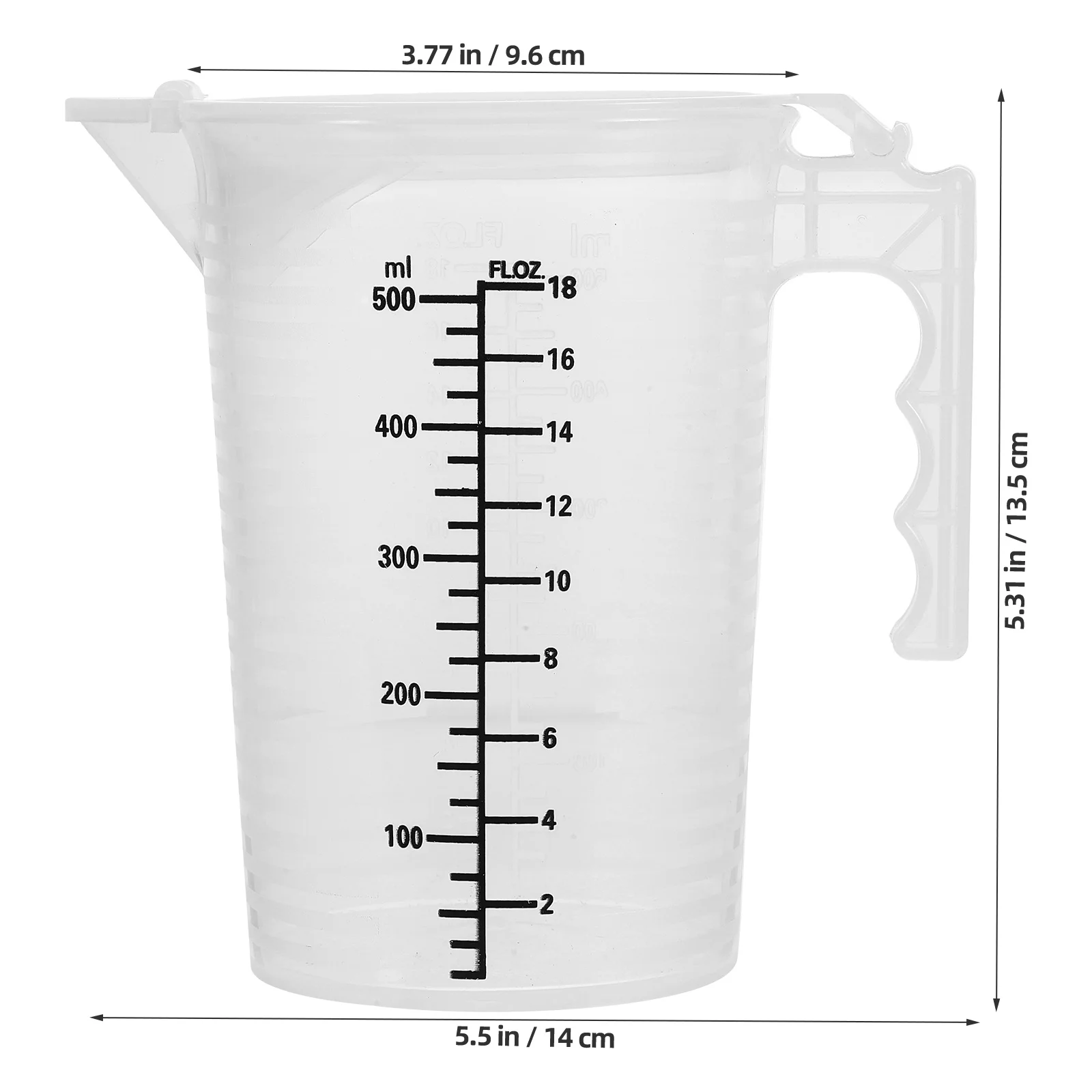 

Large Capacity Measuring Cup PP Clear Scale Kitchen Baking Tools Reusable Liquid Cups Graduated Container Home Garden