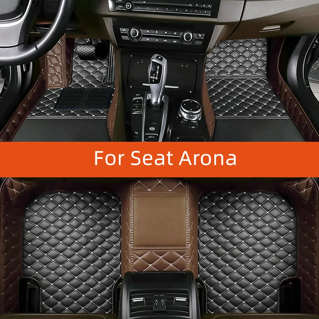

Custom Leather Car Floor Mat For Seat Arona 2017 2018 2019 2020 2021 2022 Car Mat Interior Accessories