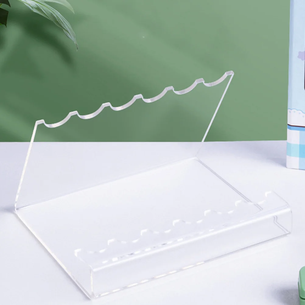 

2Pcs Clear Acrylic Pen Display Rack Multi-Functional Desk Organizer Pencil Holder Makeup Brush Holder Marker Storage Organizer
