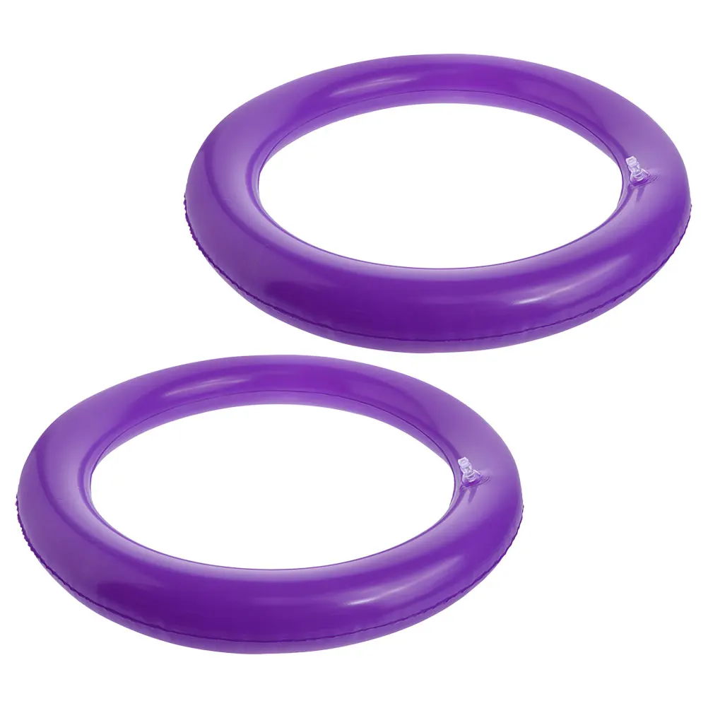 

2pcs Yoga Ball Base Inflatable Durable AntiSlip Fixed Ring Pvc Round Stand Balance Equipment Fitness Stabilizer