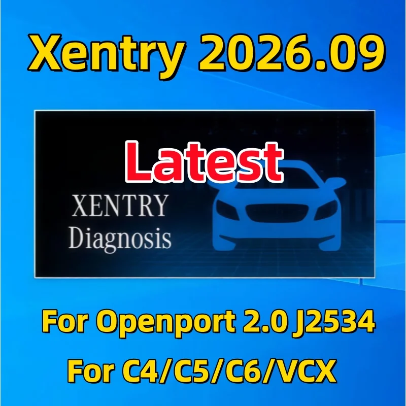 Good Selling 09.2026 Xentry Car Diagnostic Software Online Remote Install Activation for C4 C5 C6 Connect+Openport J2534