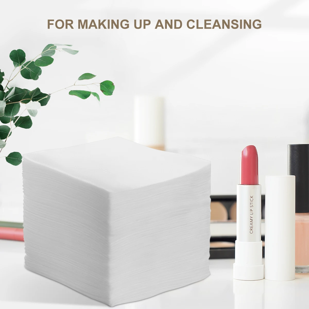 Papierwischer, 100 Stück, Vlies-Make-up-Entferner-Pads, Einweg-Gesichtsreinigungstücher für die Tiefenreinigung der Haut, Beauty-Tool