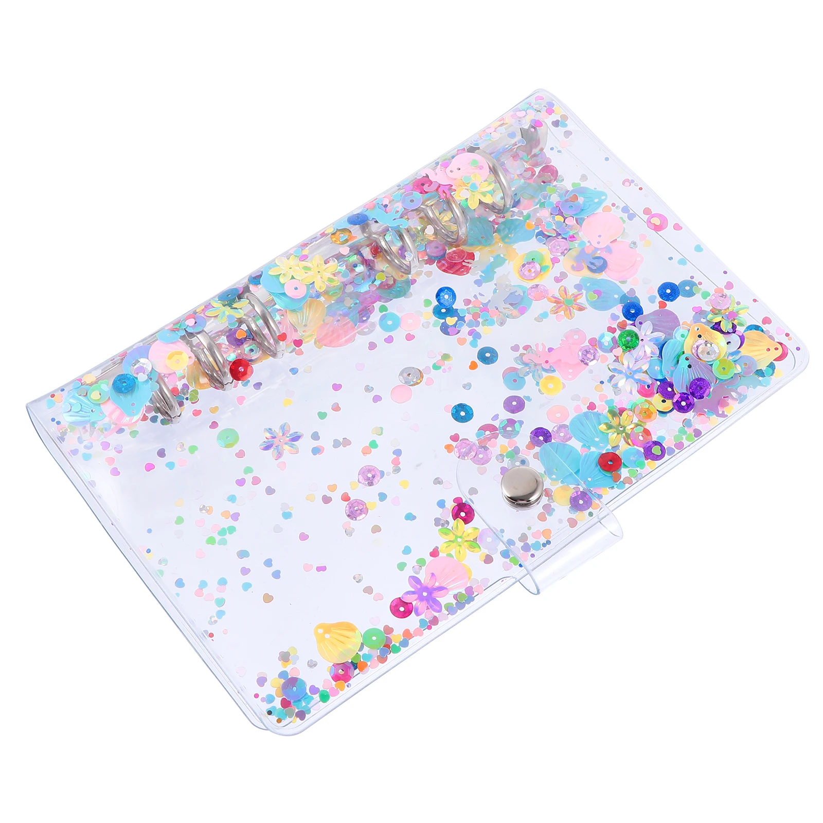

Binder Case Notebooks Transparent Cover School Supply Diary Colorful Handbook Protector Loose-leaf