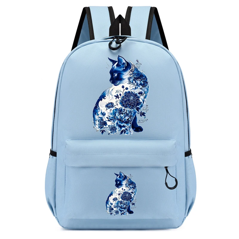 

Children Bagpack Cute Kawaii Backpack Kindergarten Schoolbag Kids Bagpack Bag Blue Cat Anime Student Bookbag Travel Mochila