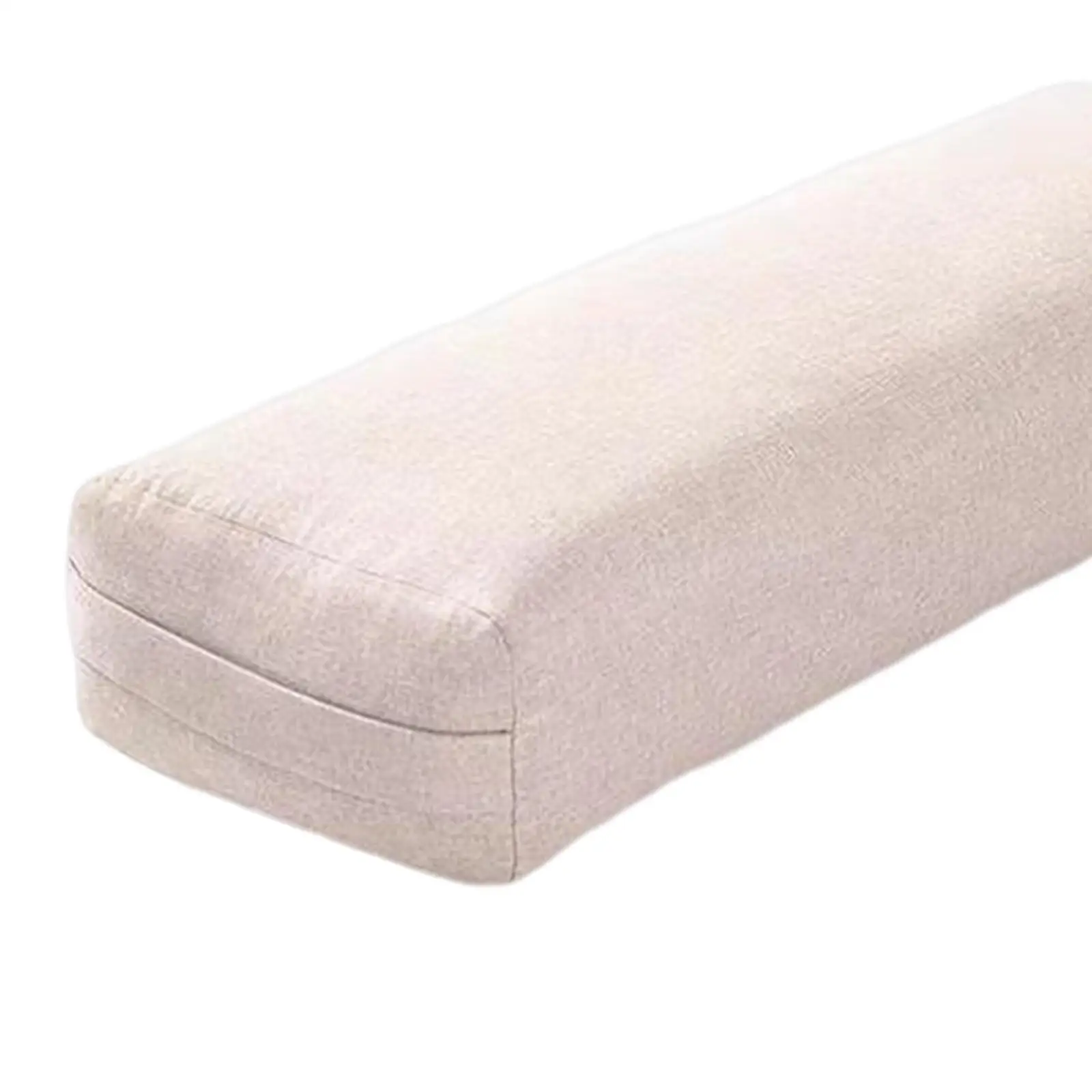 Professional Yoga Bolster with Carry Handle Pillow for Legs Restorative Yoga Beige