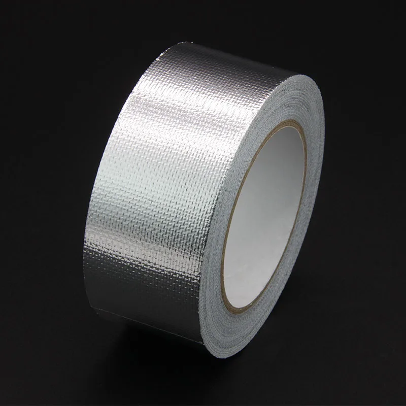 Thickened fiberglass cloth aluminum foil tape high temperature resistant waterproof sun protection range hood flame retardant
