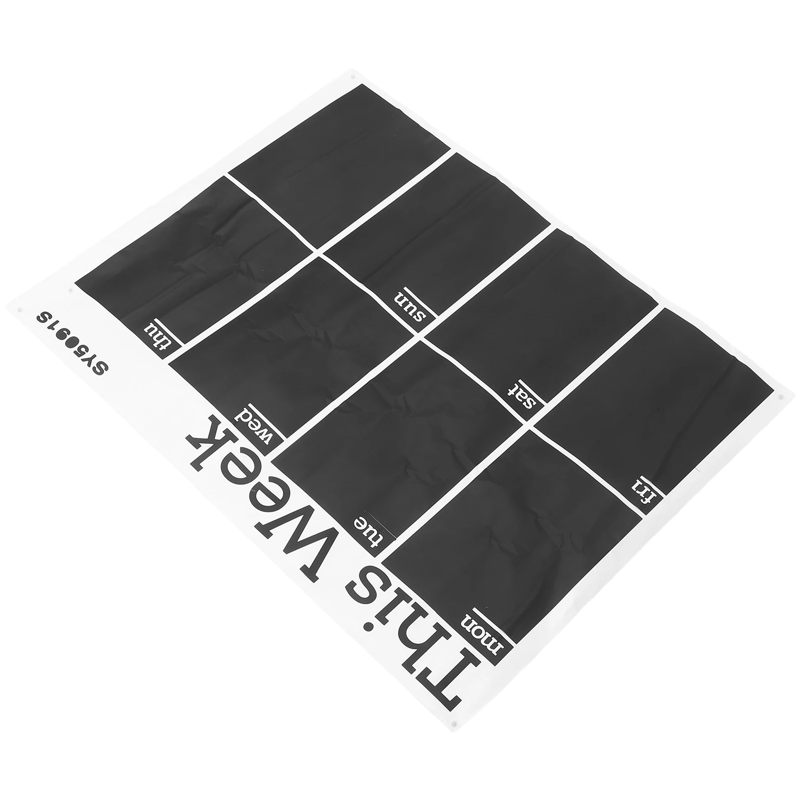 Small Plan Board Household Chalkboard Sticker Self-Adhesive Schedule Board Wall Fridge Weekly Plan Reminder Daily Use Wall