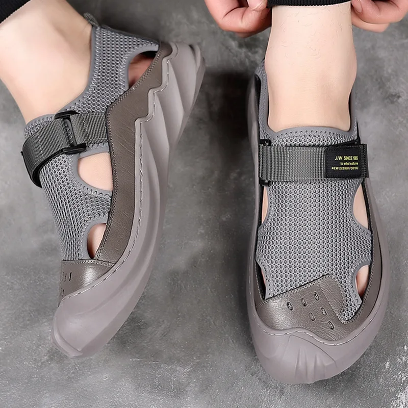 Summer Men's Sandals Fashion Outdoor Non Slip Platform Beach Slippers Breathable Casual Shoes for Men Fashion Designer Sandalias