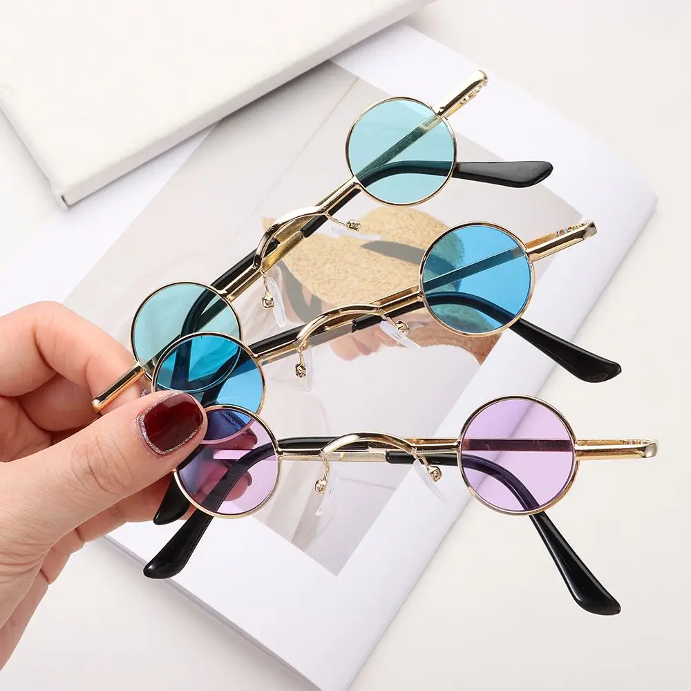 Retro Metal Frame Small Round Sunglasses Women Men Hip Hop Punk Shades Sun Glasses Ins Fashion Shades