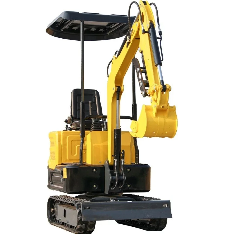 Mini Escavatore 1-Ton 2000lbs 13.5HP Mini Digger piccolo escavatore Baldacchino Meccanico Pollice Spedizione Gratuita