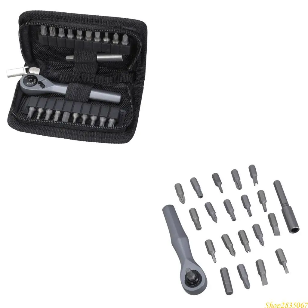 

22 in 1 Rotating Screwdriver Set Repair Tool with Detachable Handle for Cellphone Computer Tablet PC Electroni 831F