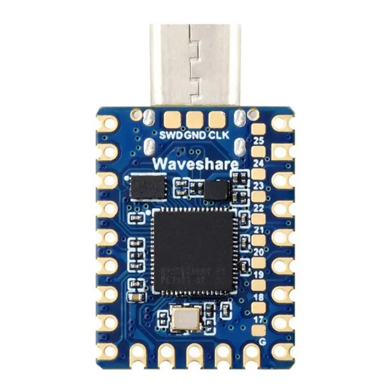 Waveshare RP2350-Zero-Cm Mini Development Board Onboard Type-C Male Port Development Board RP2350-Zero-Cm