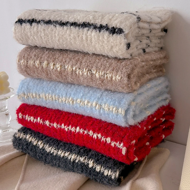 Winter Schmaler Schal Wollschal Heißer Verkauf Einfarbiger Schal Männer und Frauen Universeller warmer und kältebeständiger Schal Echarpe Poncho