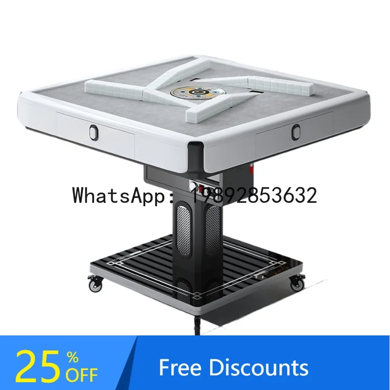 mahjong machine dining table dual-purpose silent folding chess and card room mahjong table oblique mouth card free push