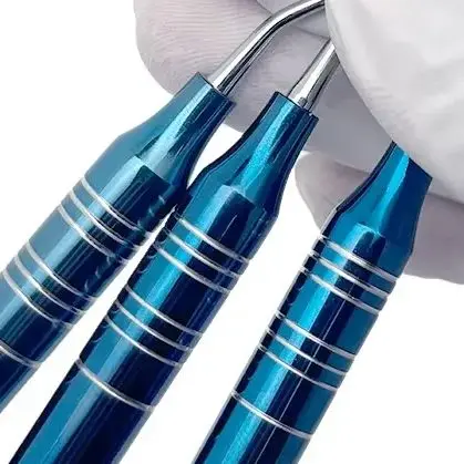 

3Pcs/set Stainless Steel Dental Implant Powder Spoon Graft Scoop Dental Bone Curettes Spoon Periodontal Cleaning Bone Fragment