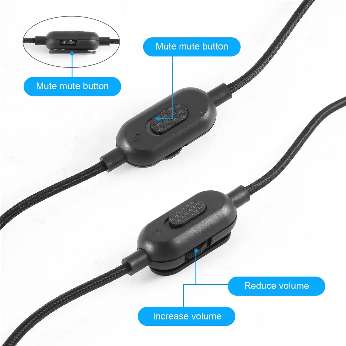 (A75T) 2M Portable Headphone Cable Audio Cord Line for Logitech GPRO x G233 G433 Earphones Headset Accessories