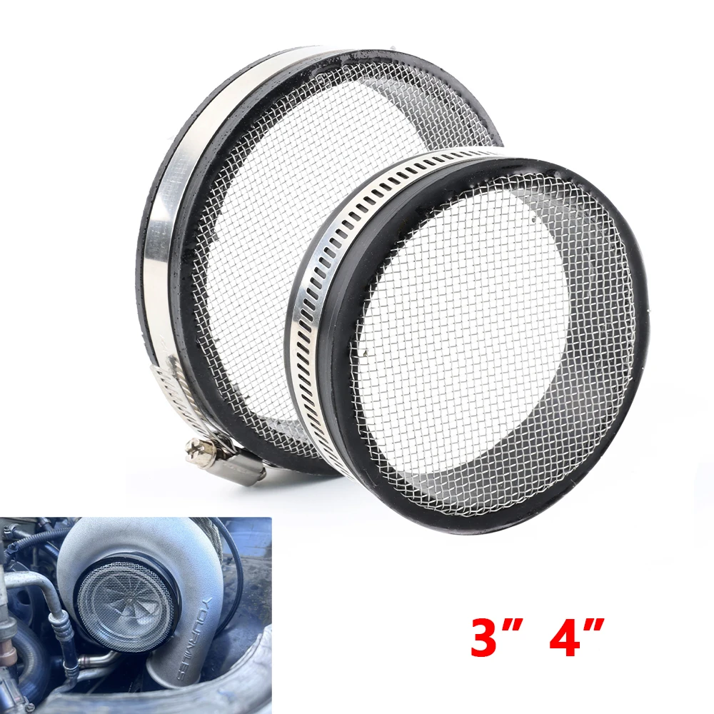 Air Intake 76mm/102mm Turbo Protector Air Screen Insert Air Inlet Protection Cover For Motorcycle Air Intake Filter