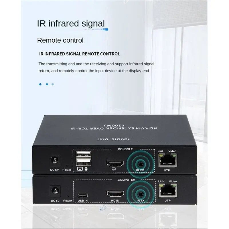 SQPP-200M HDMI-Compatible IP KVM Extender EU PLUG