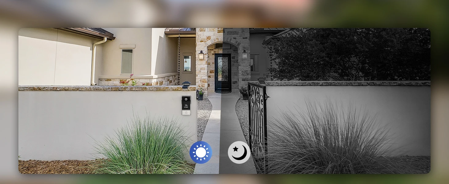 TMEZON Digitales Video-Gegensprechsystem für Zuhause, 7-Zoll-WLAN-Monitor, 1080P-Türsprechkamera, Video-Türklingel, Karte, Tuya-Entsperrung – Detail 9