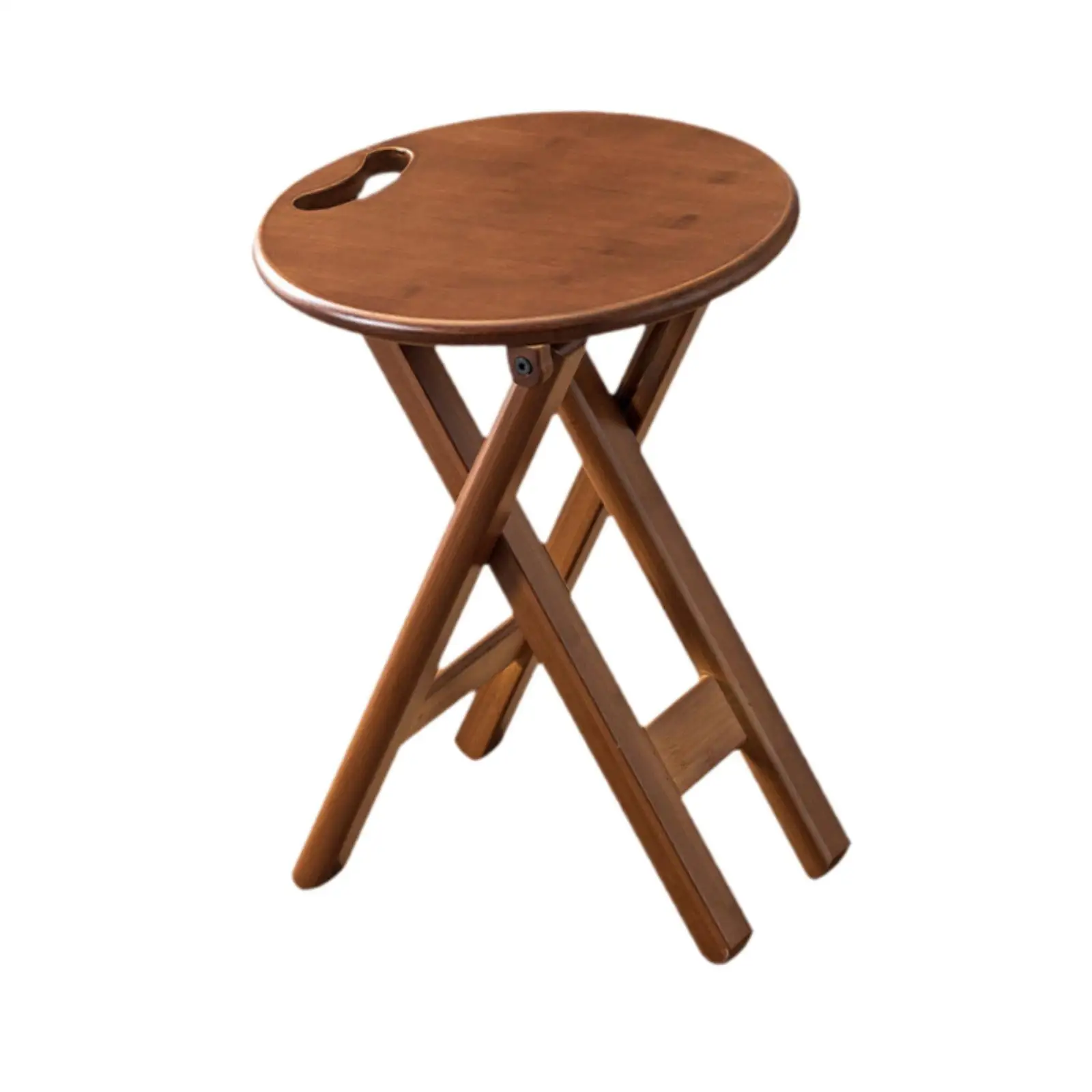 

Компактный складной табурет из бамбука с нескользящими ножками, круглый стул для взрослых, мебель для дома и гостиной