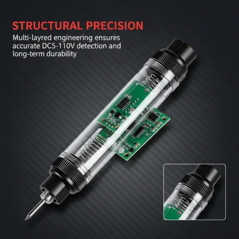 Automotive Digital Voltage Tester 5V 12V 24V to 110V Multifunction Diagnostic Tool for Vehicle Repair Workshops