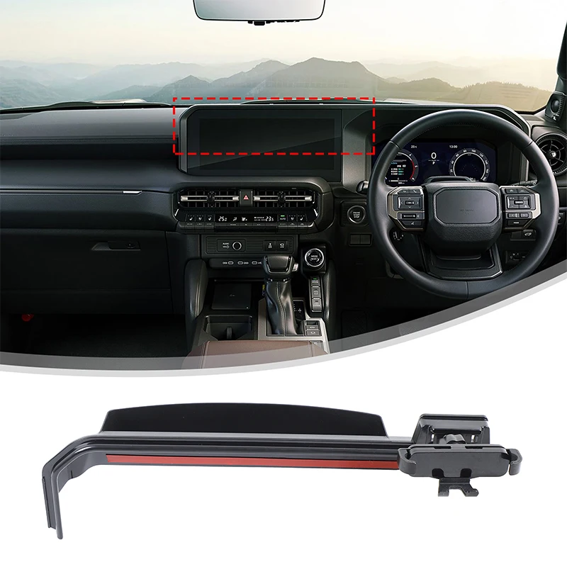 

For Toyota Land Cruiser Prado 250 LC250 2024+ ABS black car navigation screen mobile phone holder modification accessories RHD
