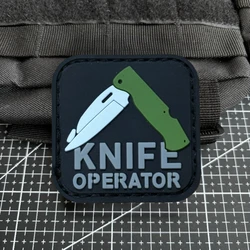 Parche táctico 3D PVC operador cuchillo – Moral militar