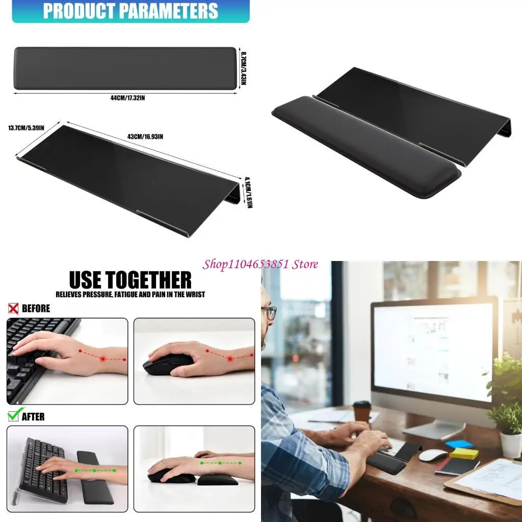 Height Adjustable Keyboard Stand Z Shaped for Comfort Ergonomic Wrist Relief 