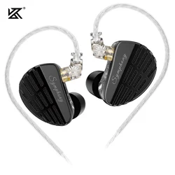 KZ Symphony Hybrid Self-developed Planar Driver 6mm Highsets-performance Dynamic Driver Earphones HIFI DJ Gaming Headsets