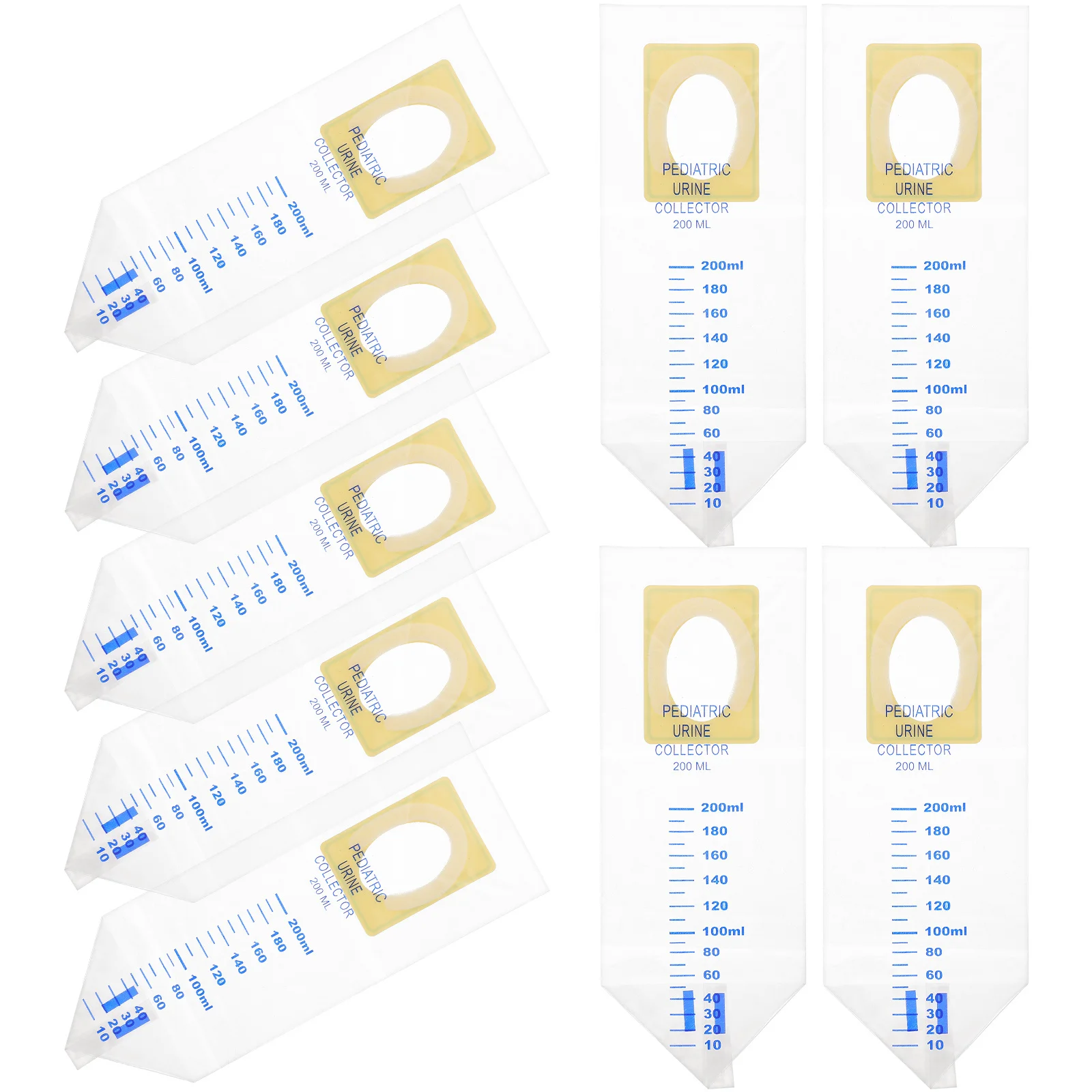 

20Pcs Pediatric Urine Bag Infant Baby Clear Pouch Large Capacity Leakproof for Easy Carrying Urine Bag Disposable Urinal Bags