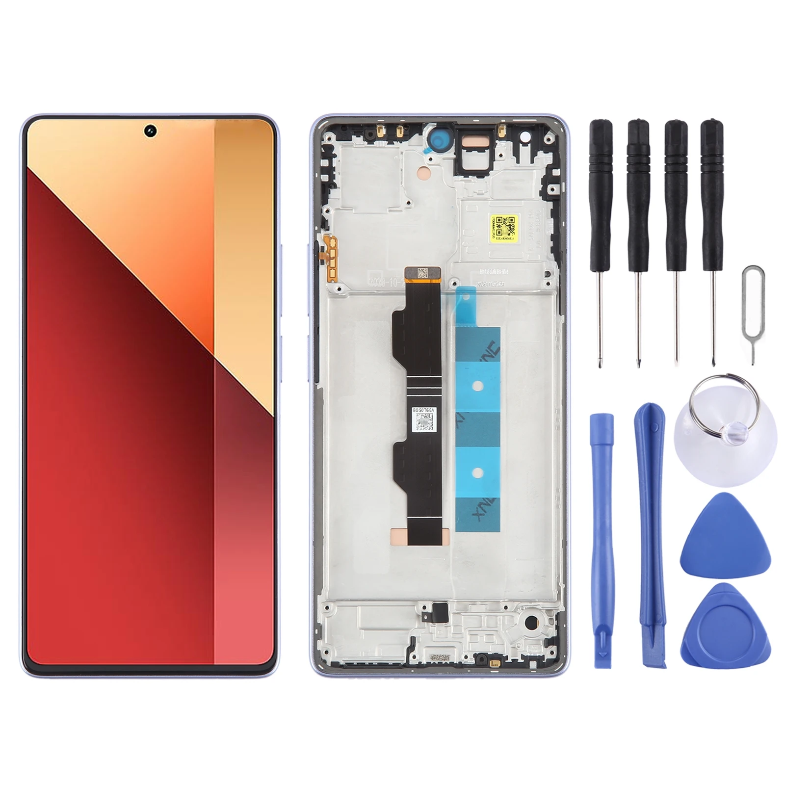lcd-display assembly replacement-for-xiaomi-poco-m6-pro-4g-amoled-material-lcd-screen-digitizer-full-assembly-with-frame