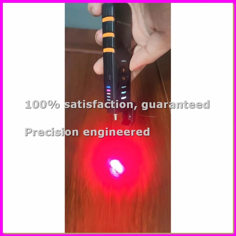 

VFL 15MW Fiber Optic Tester Pen Tool FTTH Red Optical Red Light Pen Visual Fault Locator USB Charge LED Lighting-ABVP