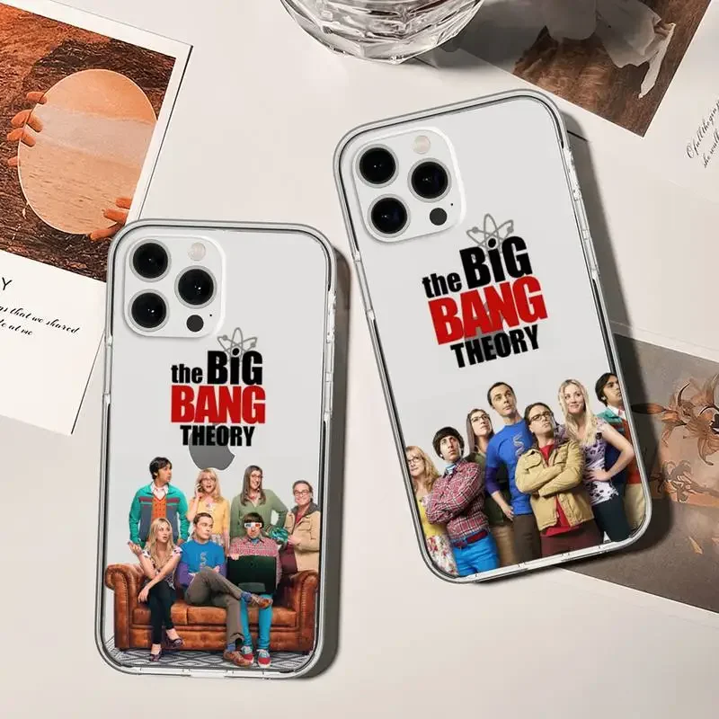 Sitcom The Big Bang Theory Phone Case For iPhone 11 12 Mini 13 14 Pro XS Max X 8 7 6s Plus 5 SE XR Transparent Shell