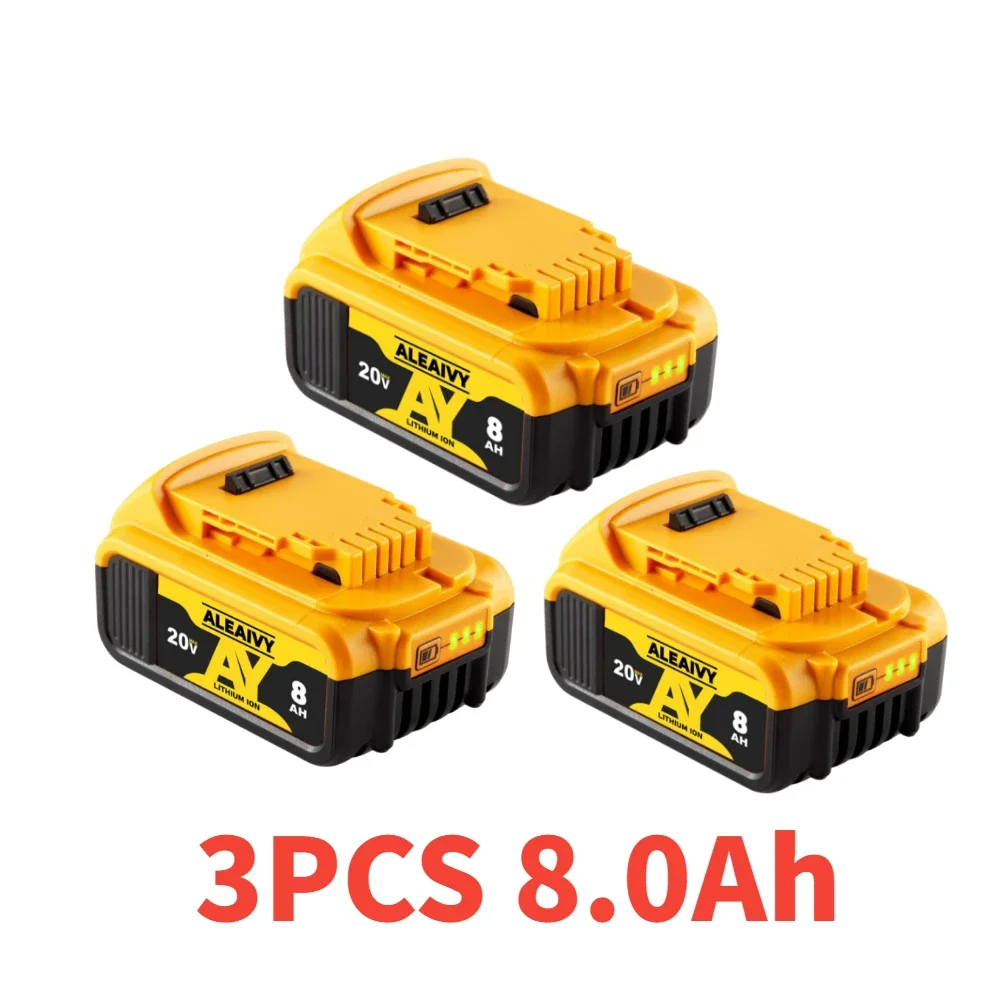 

Аккумулятор DCB200 20 в, совместимый с электроинструментами dewalt 18 в 6 Ач, перезаряжаемые литиевые батареи 20 в 18 в 18 в 8 Ач