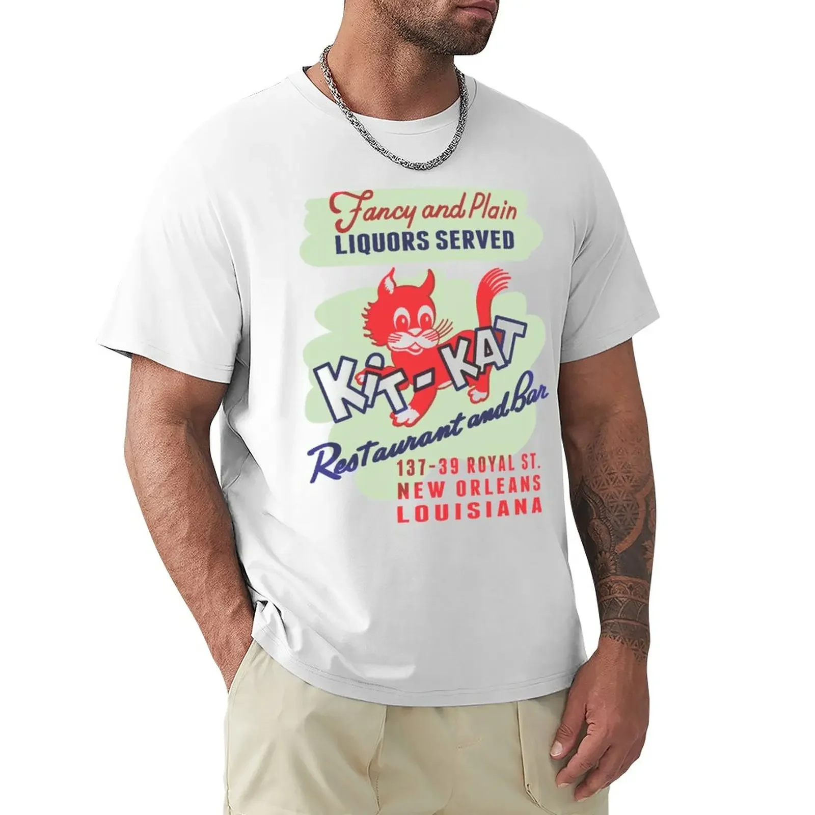 Kit-Kat Restaurant T-Shirt oversizeds funnys summer tops T-shirt men