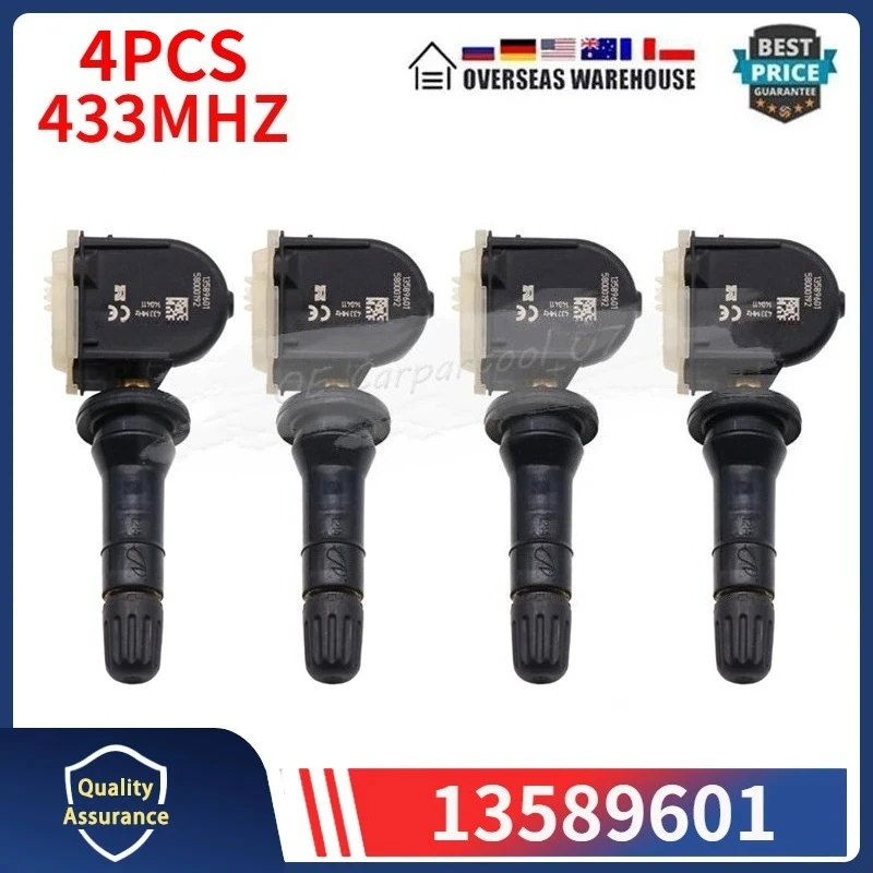 

13589601 Датчик давления в автомобильных шинах для BUICK ENCORE CADILLAC CT6 SRX CHEVROLET CAMARO CRUZE GMC ACADIA YUKON TPMS 433 МГц