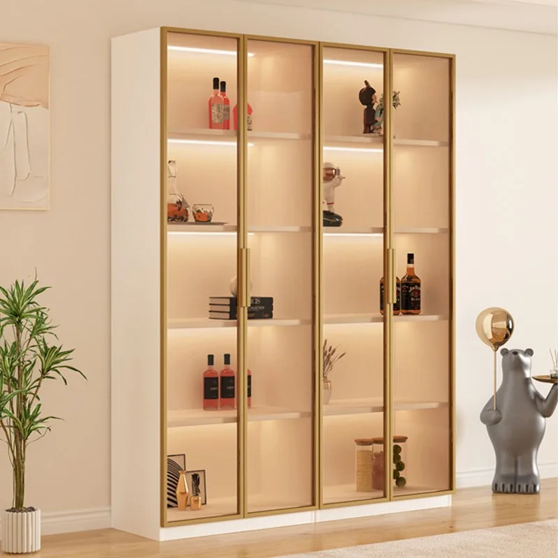 

Transparent Display Cabinets Relaxing Living Room Living Room Luxury Design Cabinet Fashion Armarios Para Salón Salon Furniture
