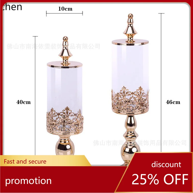 

YFY Electroplated gold Candy Jar Birthday Party Decoration Dessert Table Wedding Candy Glass Jar