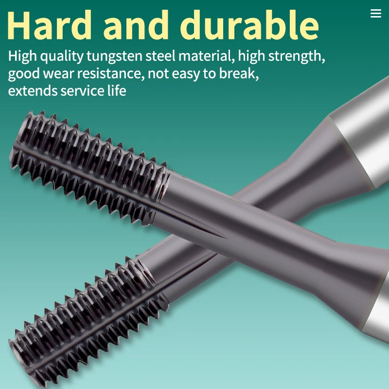 

Hard alloy Forming Tap M2-M10 coating, hardened tungsten steel wire, spiral hard material quenching specia For HRC 55° - 62°