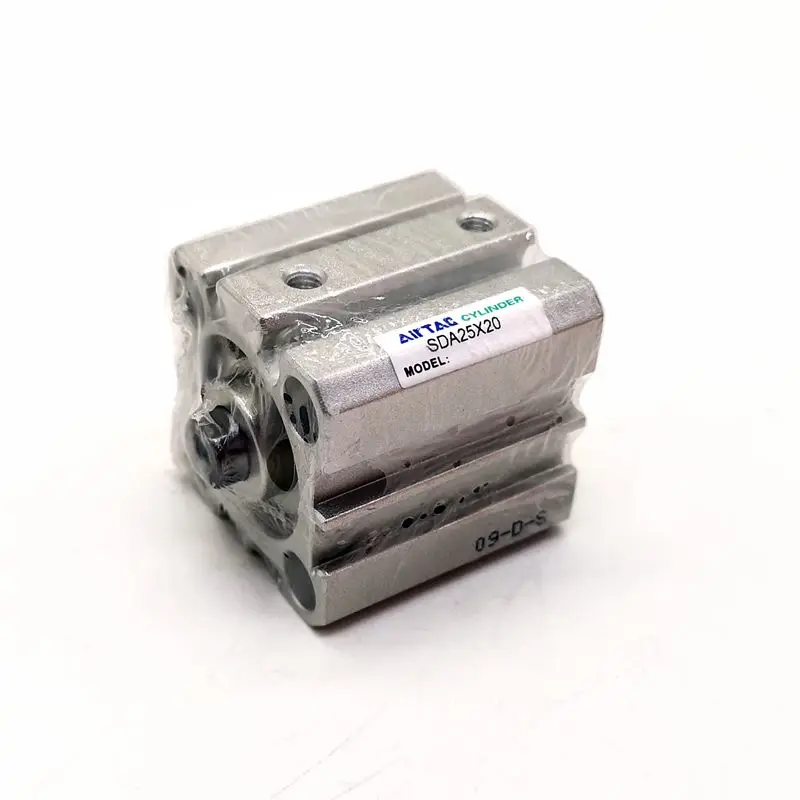 AirTAC Compact Cylinder SDA25x20 Bore 25mm Stroke 20mm Pneumatic Air Cylinder SDA25*20