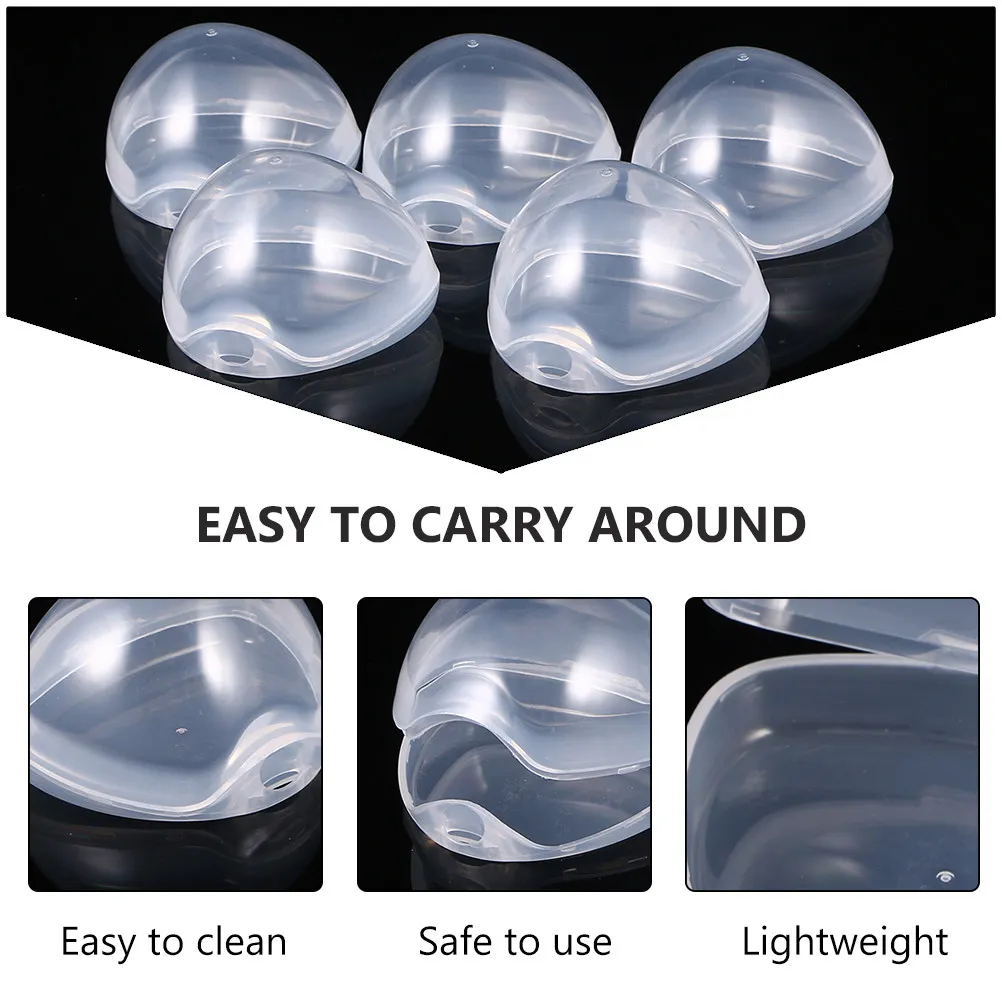 

10 шт. прозрачных футляров для пустышек, компактный портативный держатель для успокаивающих сосок для младенцев и малышей, контейнер для хранения, незаменимые вещи для путешествий