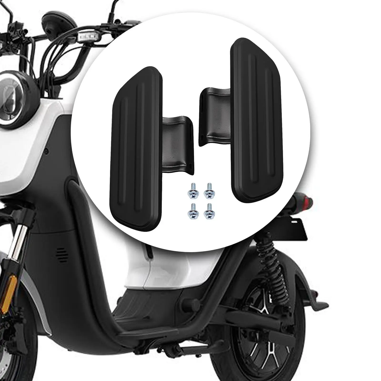 2 قطعة مساند القدم أوتاد القدم نونسليب استبدال جزء دواسات الدراجة الكهربائية الأمامية #4