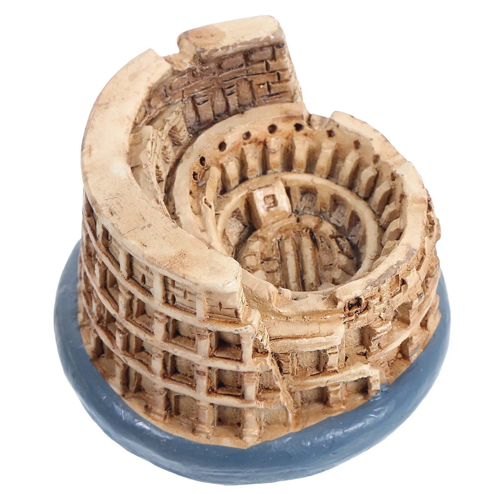 Delicate Roman Colosseum Resin Miniature Ancient Architecture Statue Desktop Ornament Table Decor Fish Tank Decoration