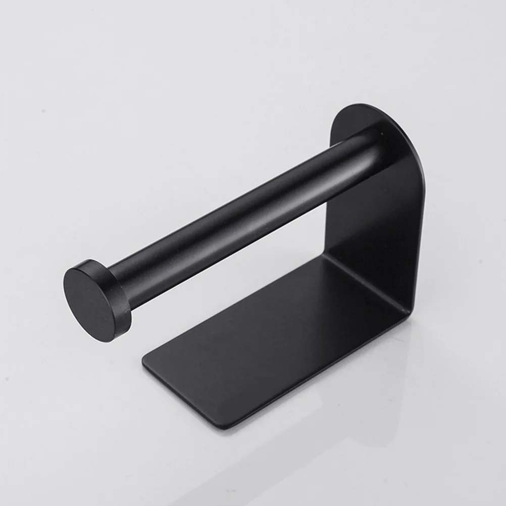 الفولاذ المقاوم للصدأ حامل المناشف الورقية السوداء اضافية كبيرة لفات الأنسجة رف معلق تخزين الرف ملحقات الحمام حامل الأنسجة