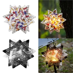 1/2pc Outdoor Star Camping Light Shade Waterproof Camping Lamp Cover Wear-Resistant Lantern Shade for Outdoor Camping Tent