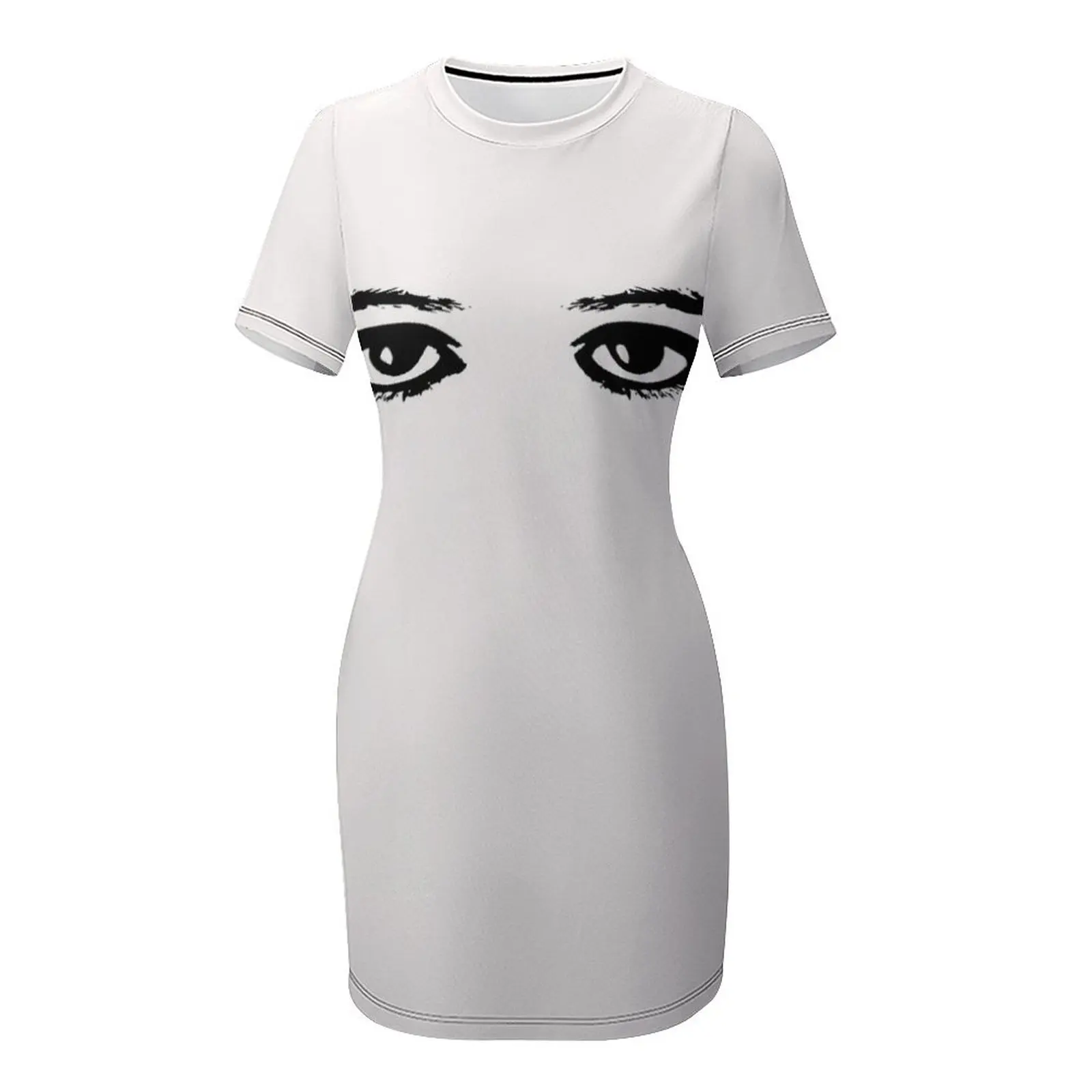 The Eyes-Vestido de manga corta para mujer, mono de verano, ropa estética