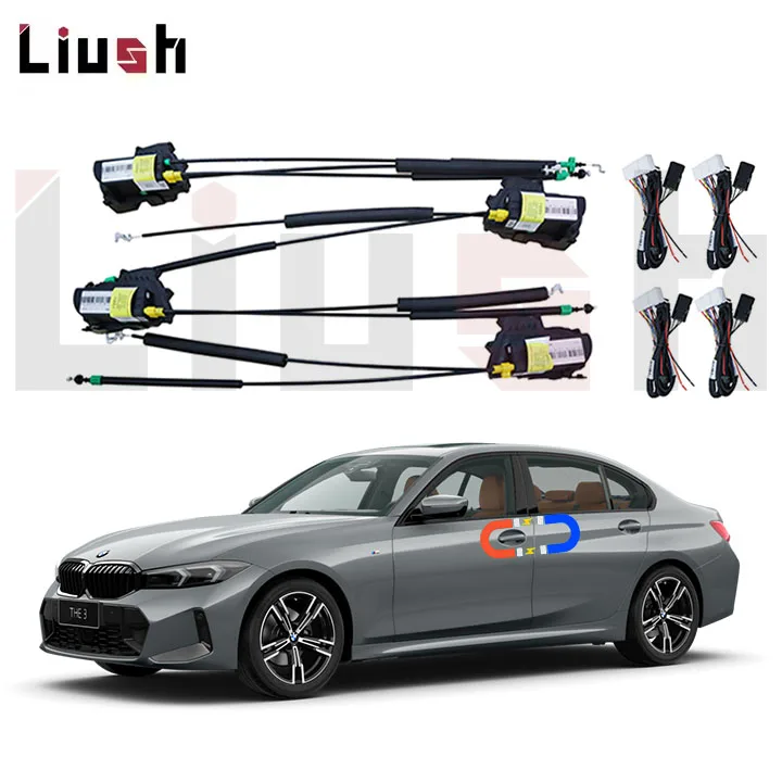 Liush Electric Suction Door for BMW 3 SERIES F30 F35 Soft Close Car Door Magnet with Lock Accessory New Performance PartAR
