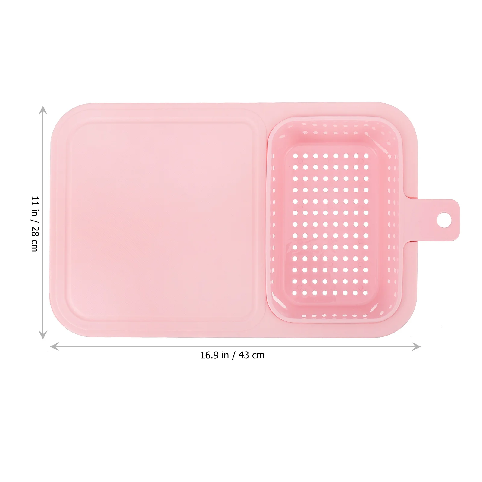 

Plastic Cutting Board Safe No Odor With Water Filter Basket Kitchen Chopping Fruit Vegetable Draining Stain Resistant