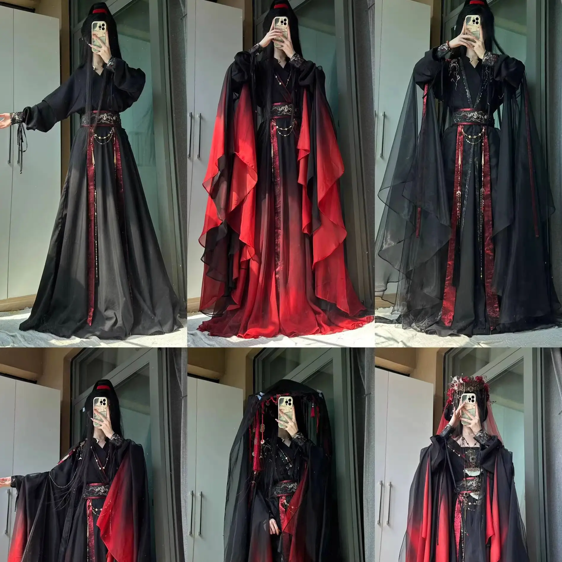 

New Startling Feather Knight-errant 2.0 Design Film Style Ancient Style Xianxia Full Skirt Fiesta Carnival Halloween Cosplay