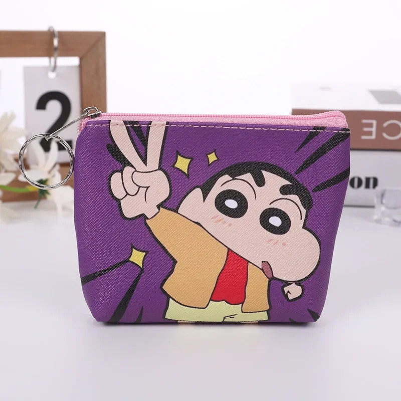 3 zufällig ausgewählte neue Crayon Shin-chan Cartoon-Taschen, Geldbörsen, einfache Brieftaschen für Männer und Frauen, Studenten, schnelle Lieferung – Detail 15